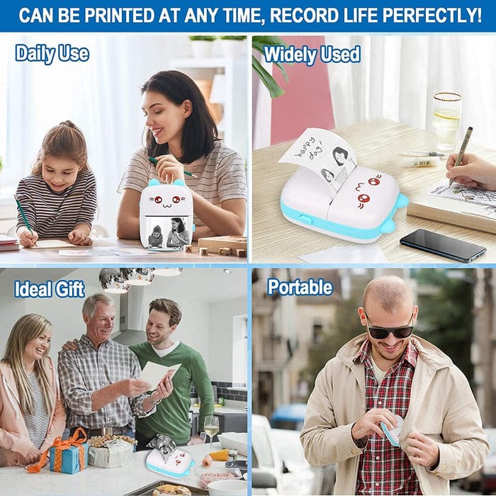 “Mini Pocket Thermal Printer – Inkless Bluetooth Sticker & Label Maker for Notes, Photos & Journals”