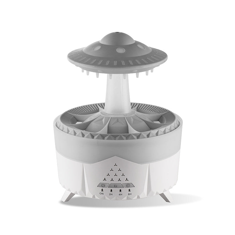 “Feel Refreshed Every Night  Raindrop Ultrasonic Cool‑Mist Humidifier – Quiet, Stylish, Aromatherapy-Ready for Home & Office”