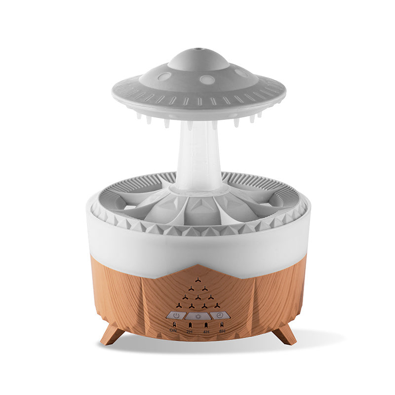“Feel Refreshed Every Night  Raindrop Ultrasonic Cool‑Mist Humidifier – Quiet, Stylish, Aromatherapy-Ready for Home & Office”