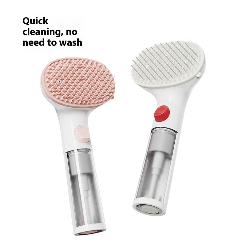 "3 in 1 Pet Steam Grooming Brush – Wash-Free Hair Removal, Gentle Cleaning & Love-Filled Care for Dogs & Cats"