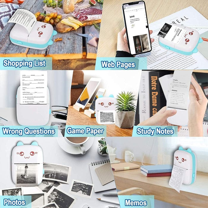 “Mini Pocket Thermal Printer – Inkless Bluetooth Sticker & Label Maker for Notes, Photos & Journals”