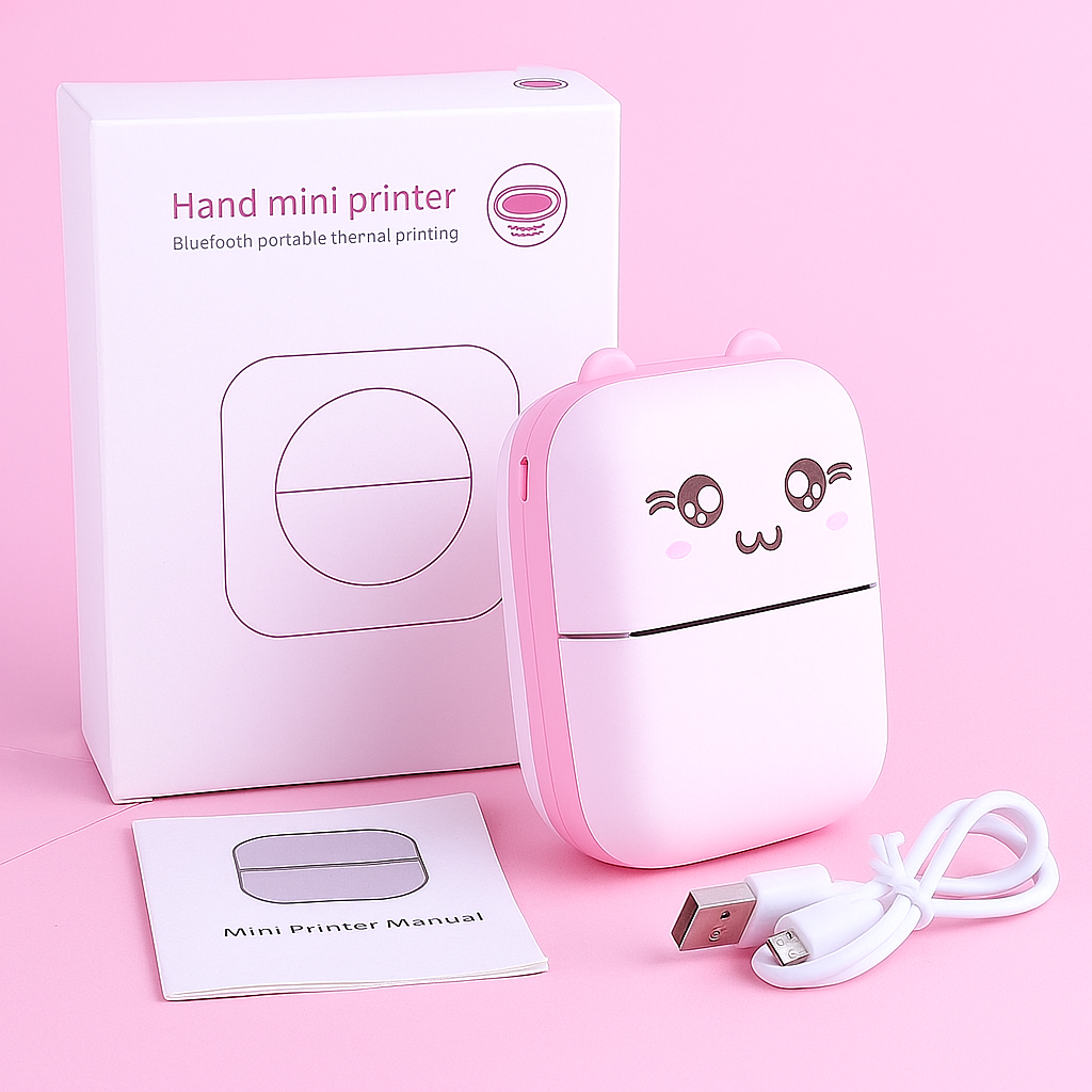 “Mini Pocket Thermal Printer – Inkless Bluetooth Sticker & Label Maker for Notes, Photos & Journals”